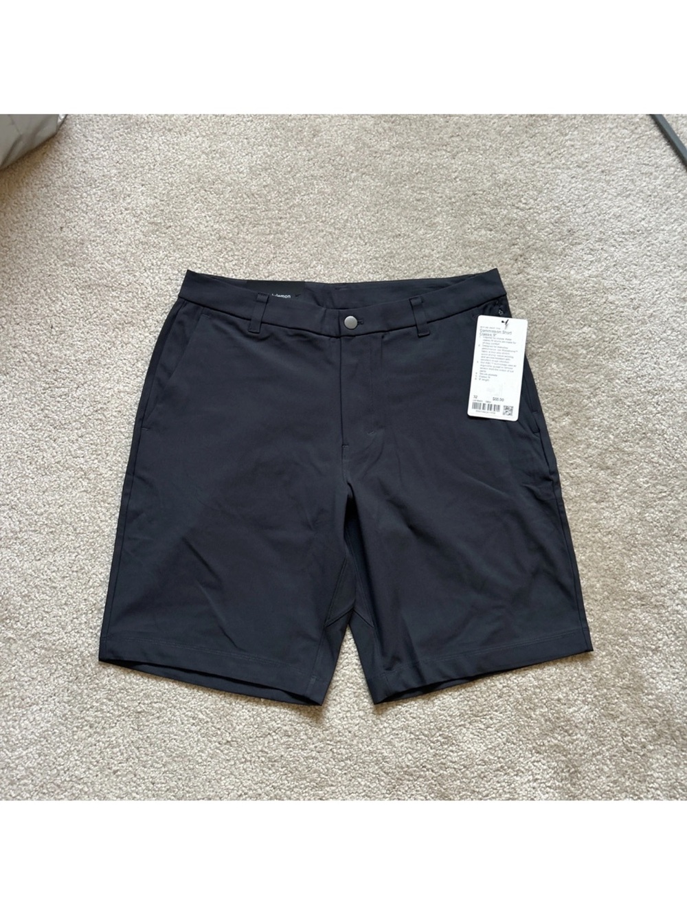 M3-9 Size 32 Lululemon Commission Classic-Fit Short 9"  OBSI（obsidian）